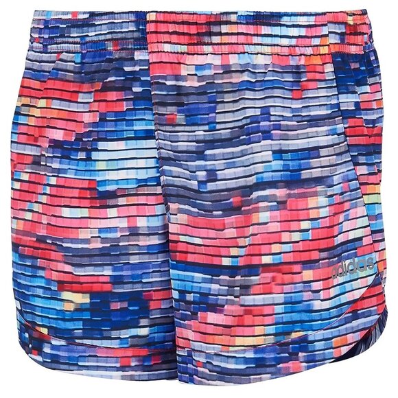 Adidas Girl's' Multicolor Printed Athletic Shorts L(14) - Picture 1 of 3